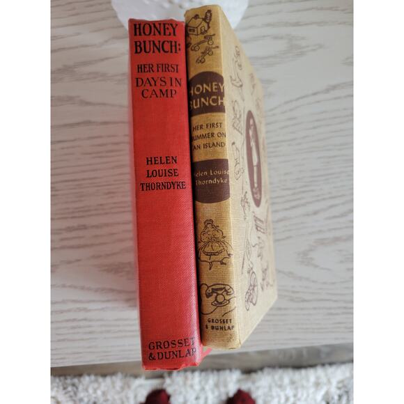 2 Vintage Honey Bunch Books  First Summer on the Island, Days in Camp - Picture 4 of 8